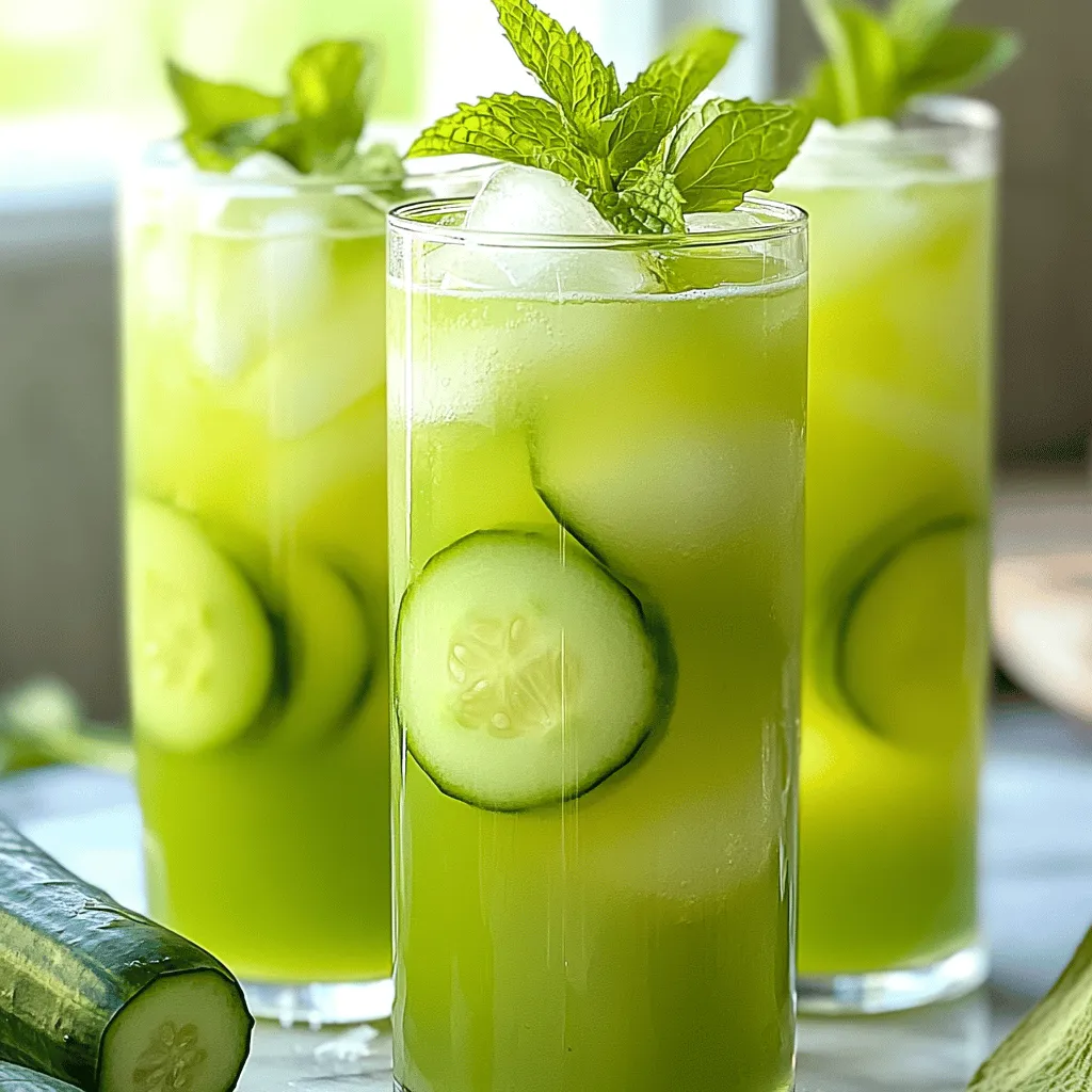 Cucumber Melon Agua Fresca Refreshing Summer Drink