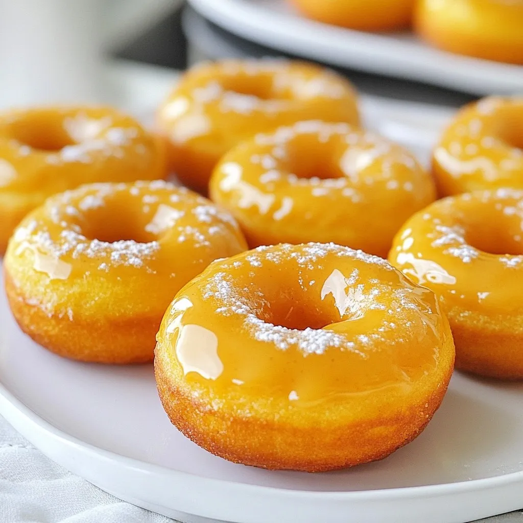 Maple Glazed Pumpkin Donuts Sweet and Simple Recipe