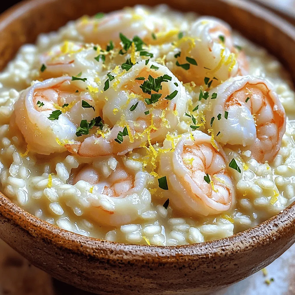 Creamy Garlic Shrimp Risotto Rich and Flavorful Dish