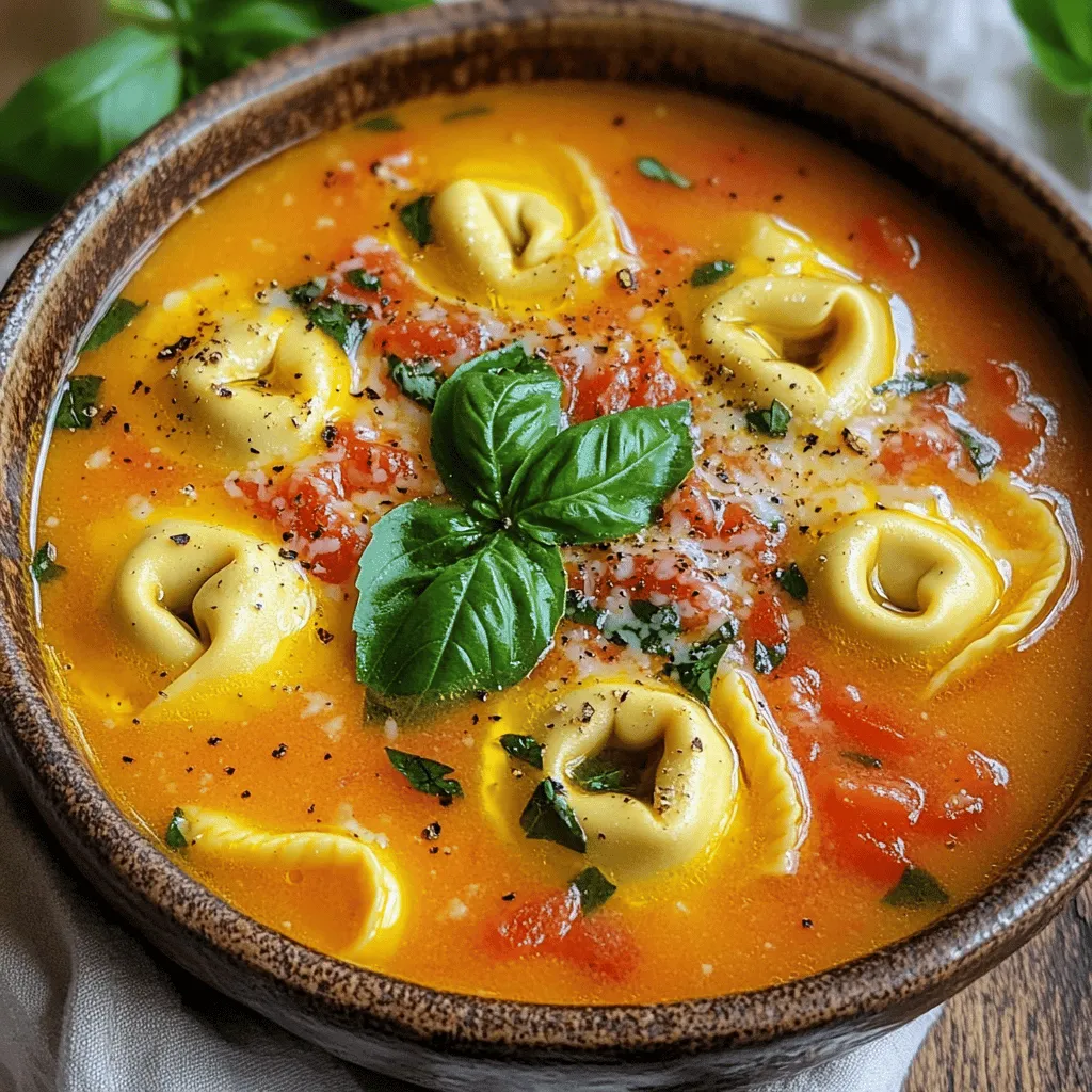 Creamy Tomato Tortellini Soup Comforting and Simple Meal