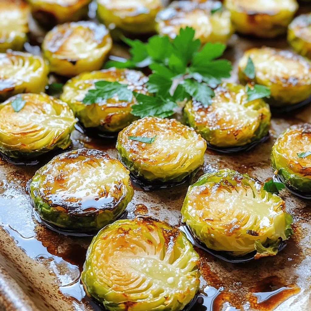 Roasted Garlic Parmesan Brussel Sprouts Delight