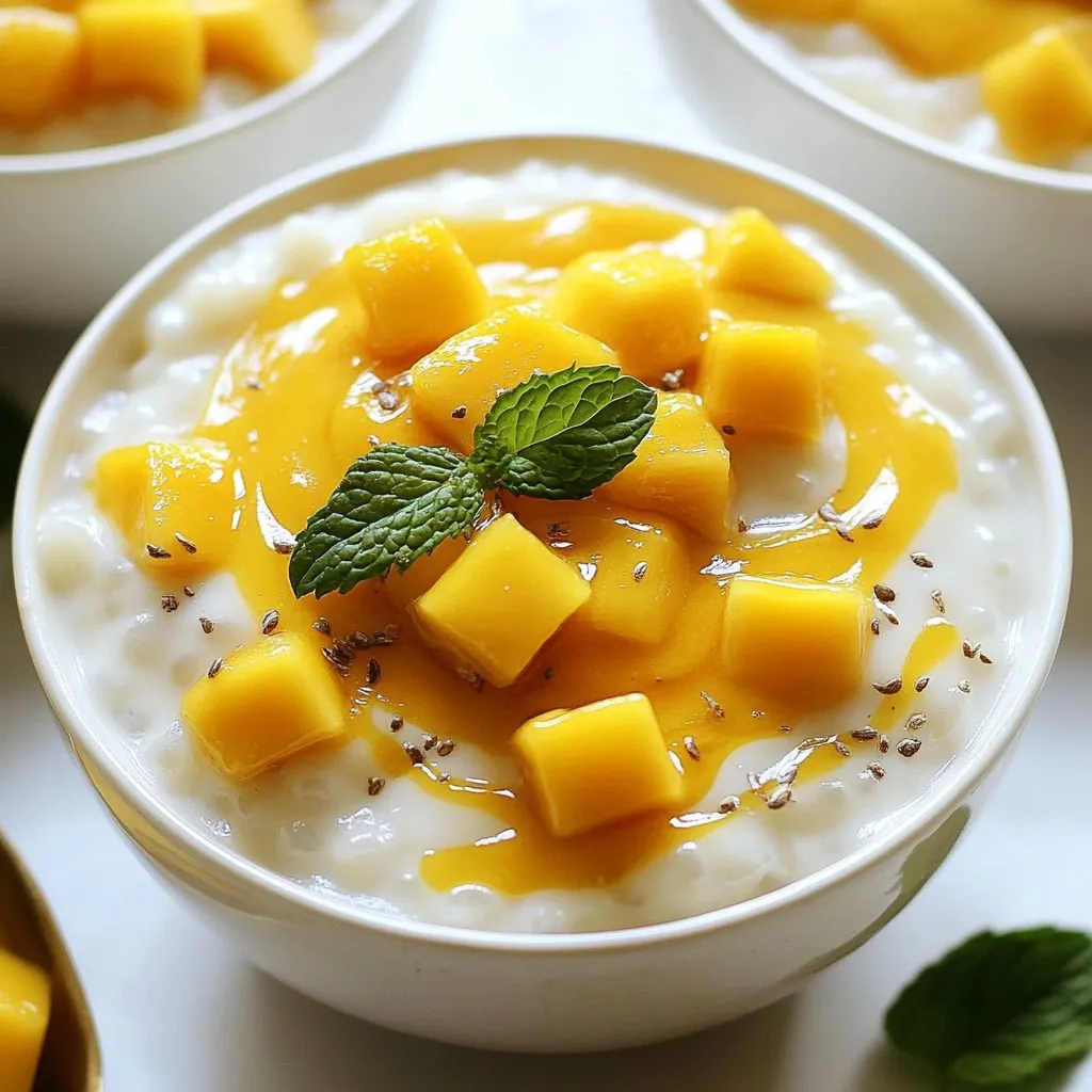 Coconut Mango Tapioca Pudding Delicious and Easy Recipe