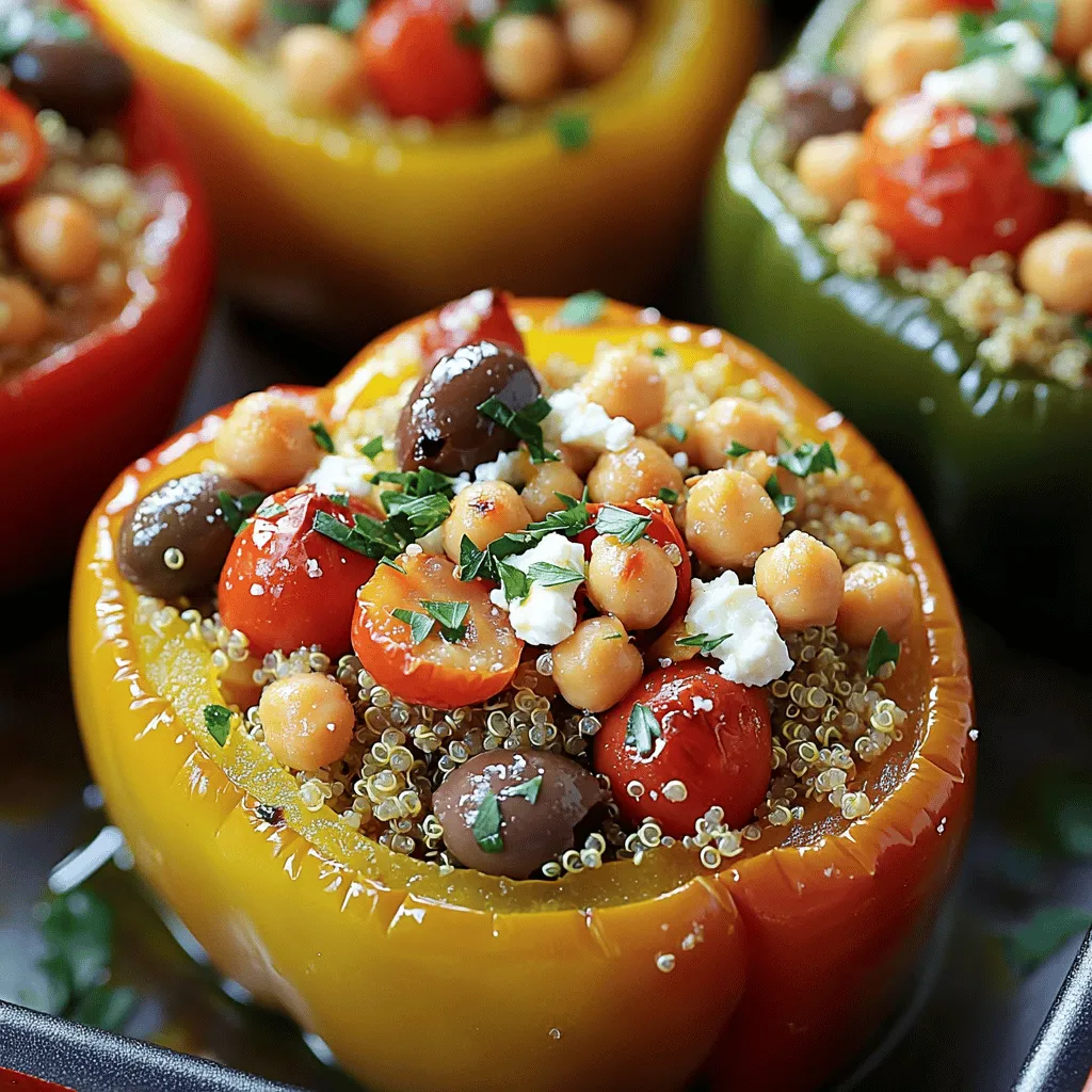 Mediterranean Quinoa Stuffed Peppers Healthy Delight