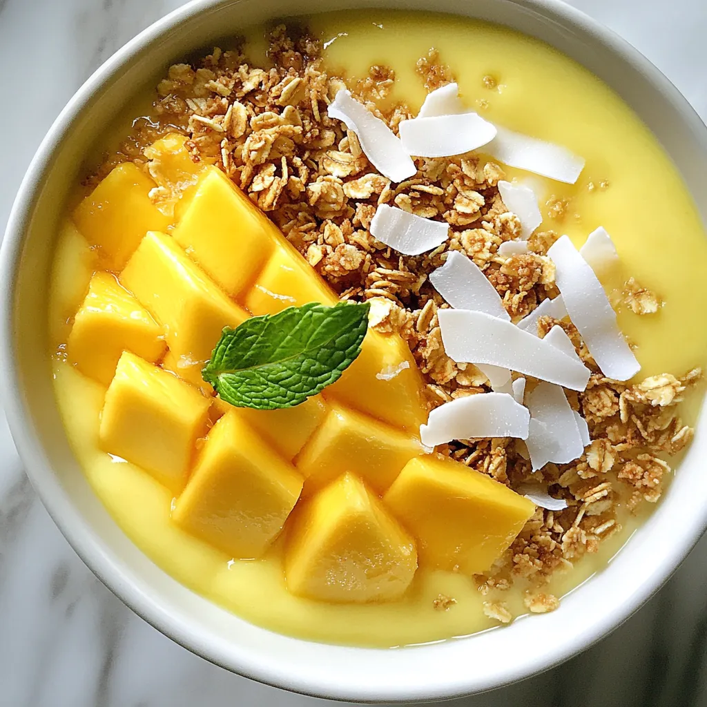 Coconut Mango Smoothie Bowl for a Refreshing Start