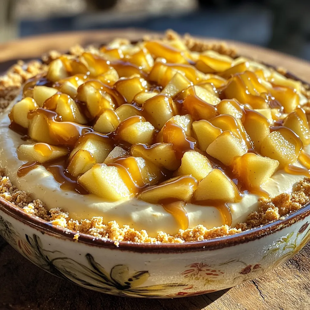 Salted Caramel Apple Cheesecake Dip Delightful Snack