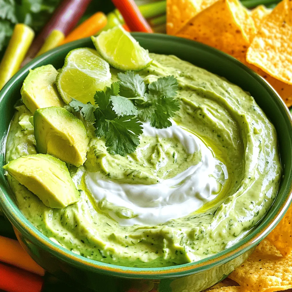 Creamy Avocado Ranch Dip Tasty and Easy Recipe