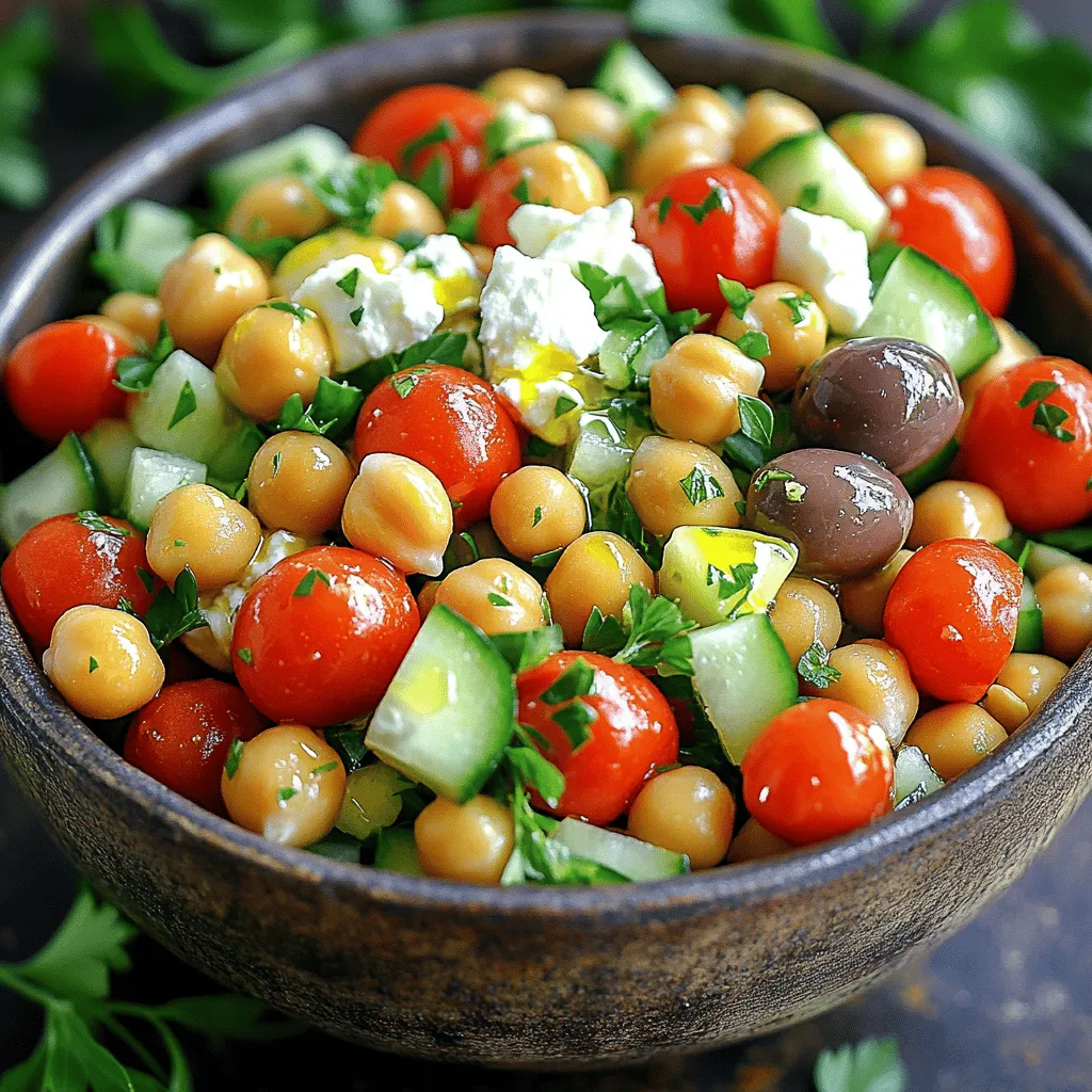 Mediterranean Chickpea Salad Fresh and Flavorful Meal