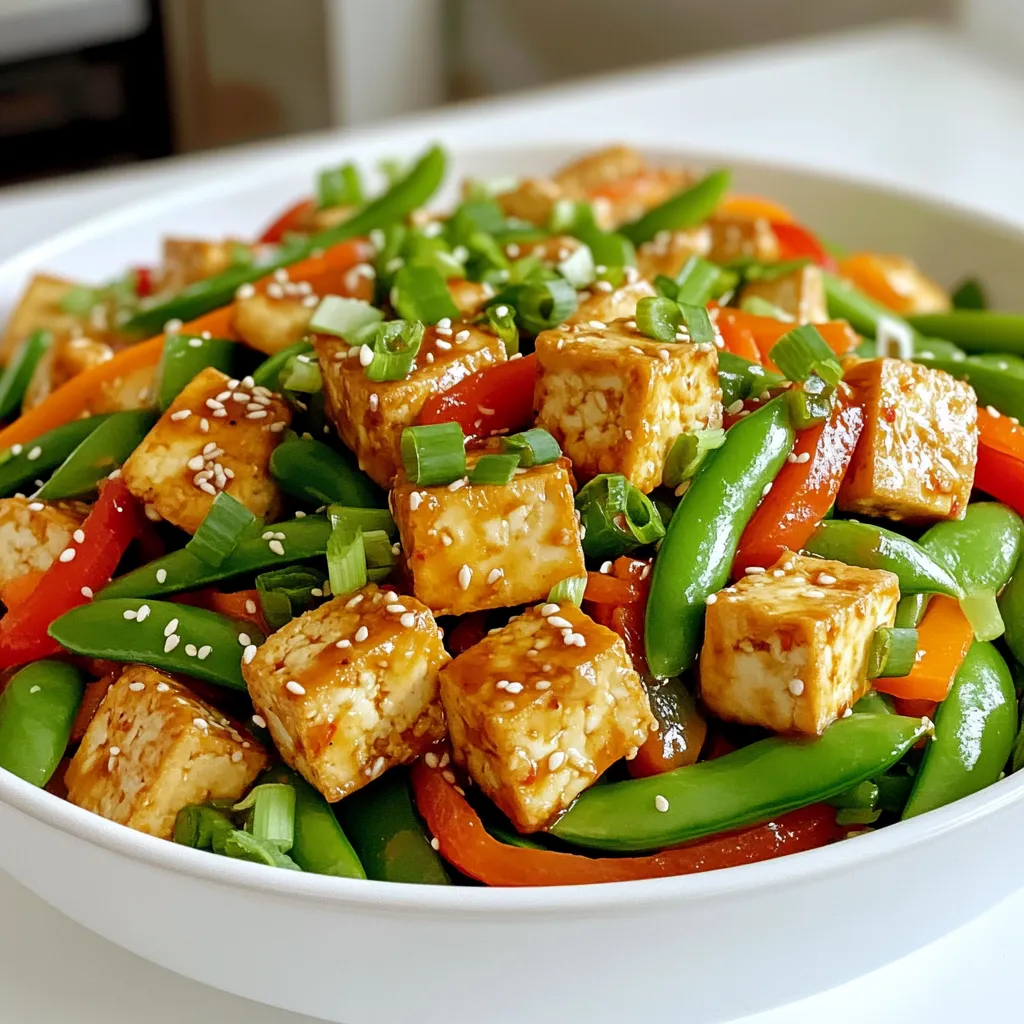 Spicy Garlic Tofu Stir Fry Flavorful Dinner Delight