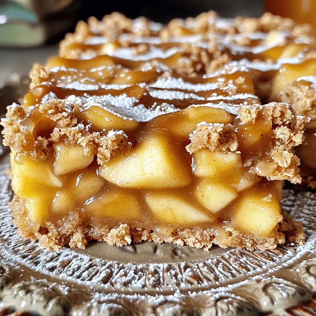 Caramel Apple Crisp Bars Irresistible Sweet Treat