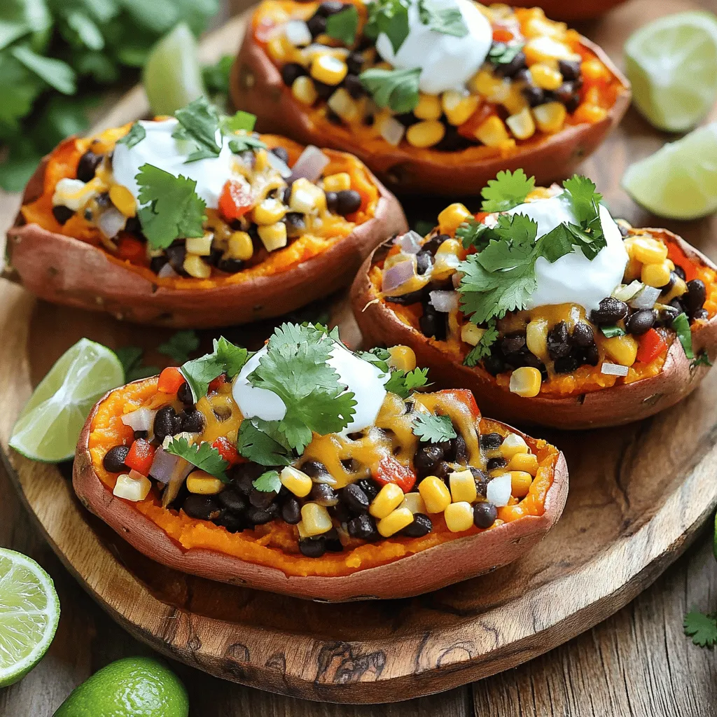 Loaded Southwest Sweet Potato Skins Flavorful Dish