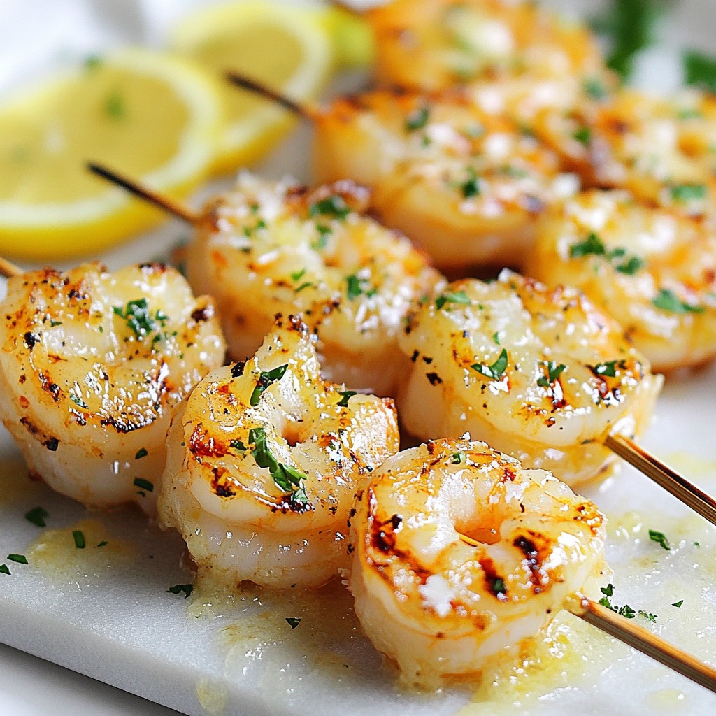 Garlic Parmesan Shrimp Skewers Quick and Tasty Recipe