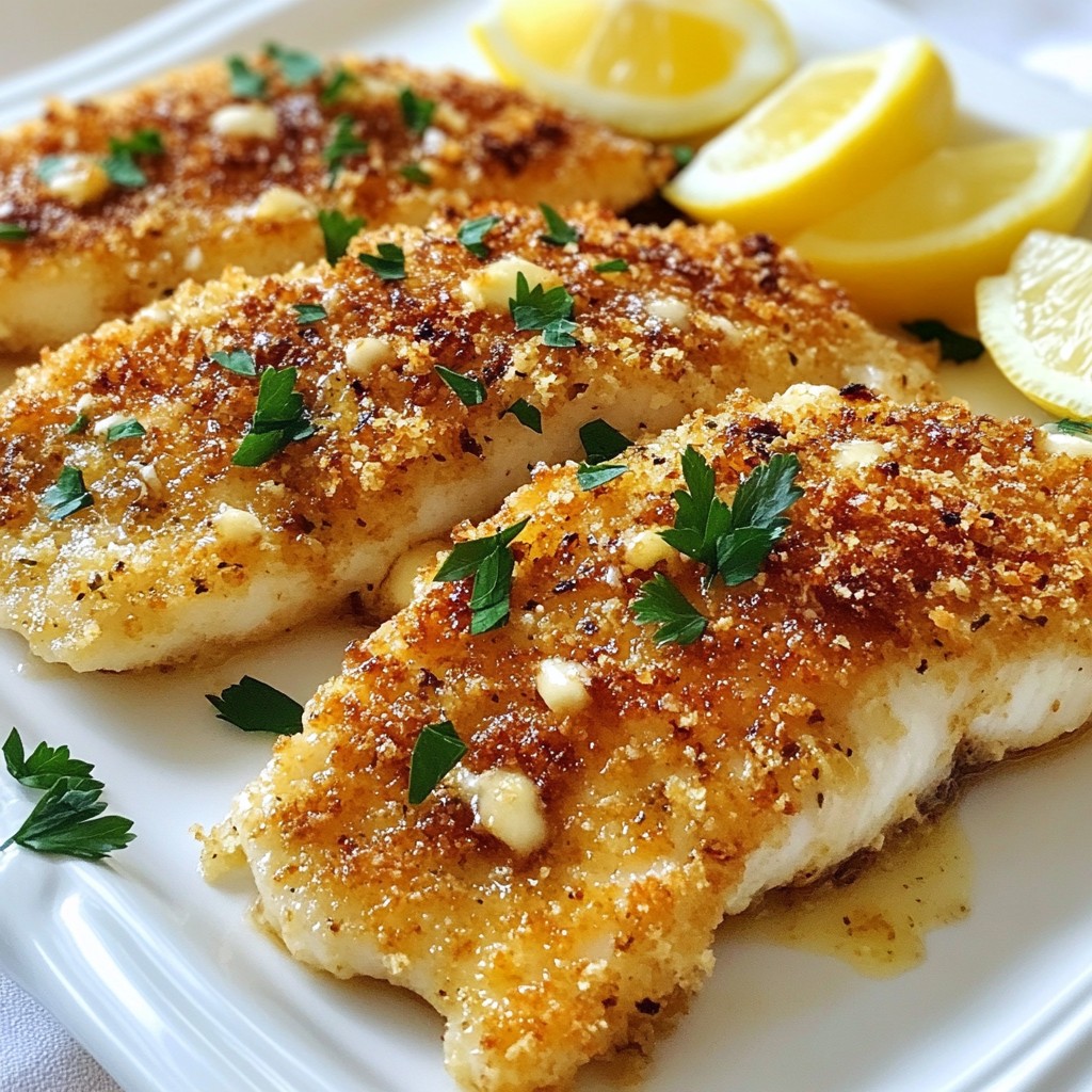 Garlic Parmesan Crusted Tilapia Quick and Tasty Meal