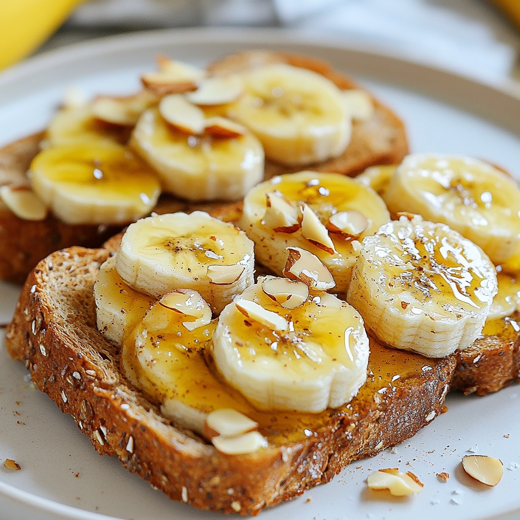 Almond Butter Banana Toast Simple and Tasty Recipe