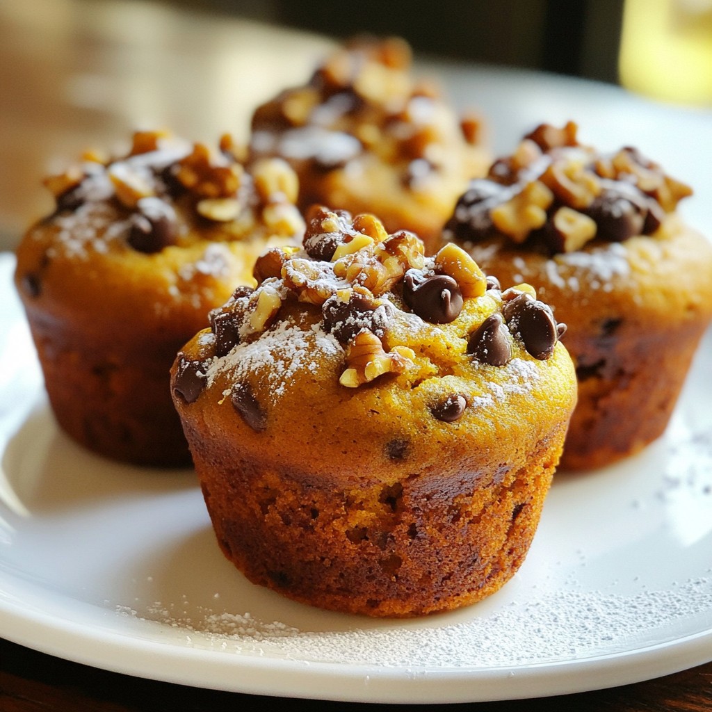 Pumpkin Chocolate Chip Muffins Deliciously Easy Recipe