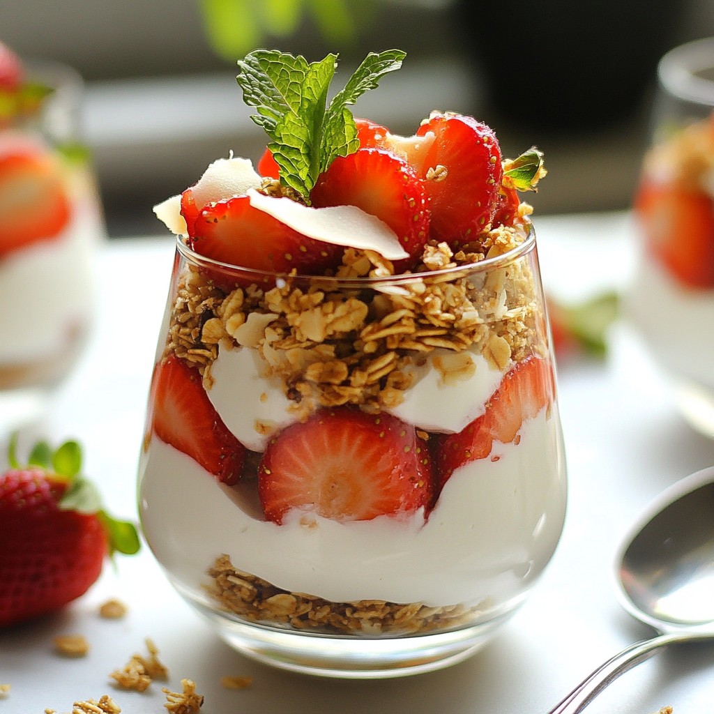 Strawberry Coconut Yogurt Parfaits Delightful Treat
