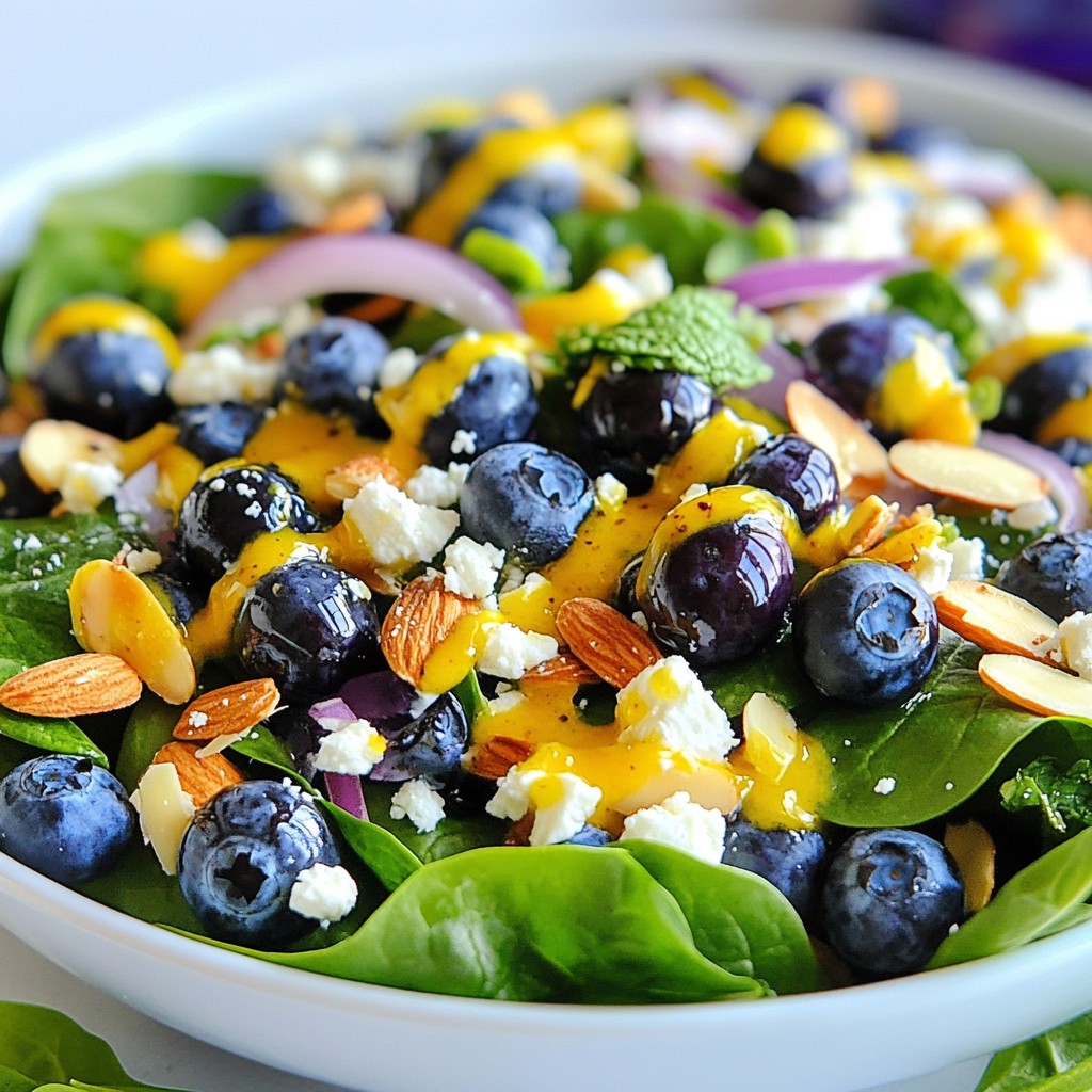 Blueberry Almond Power Salad Fresh and Tasty Meal