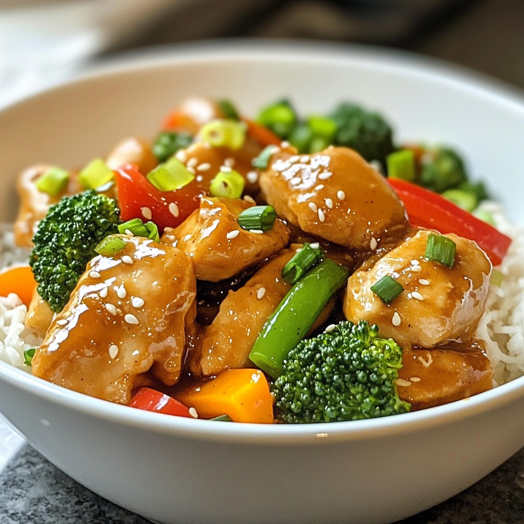 Honey Garlic Chicken Stir Fry Flavorful and Simple Dish
