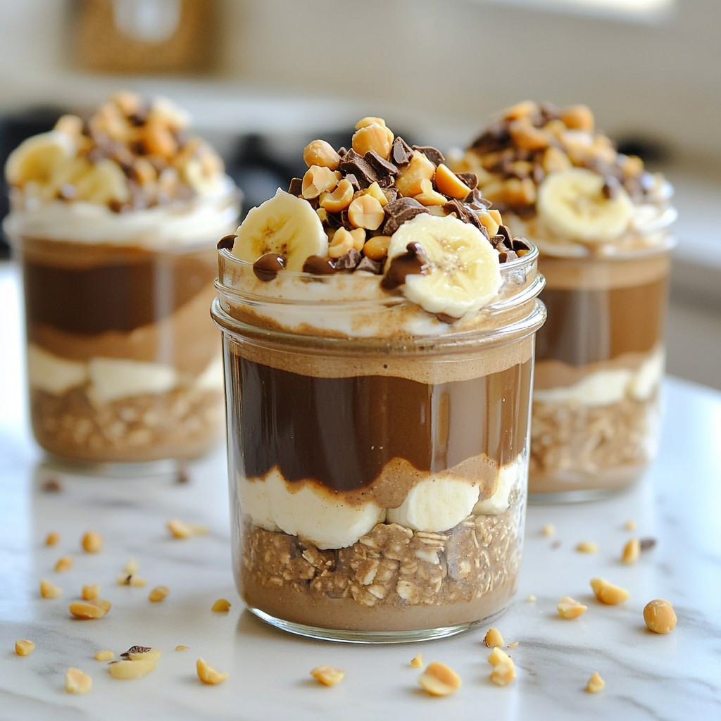 Chocolate Peanut Butter Overnight Oats Simple Recipe