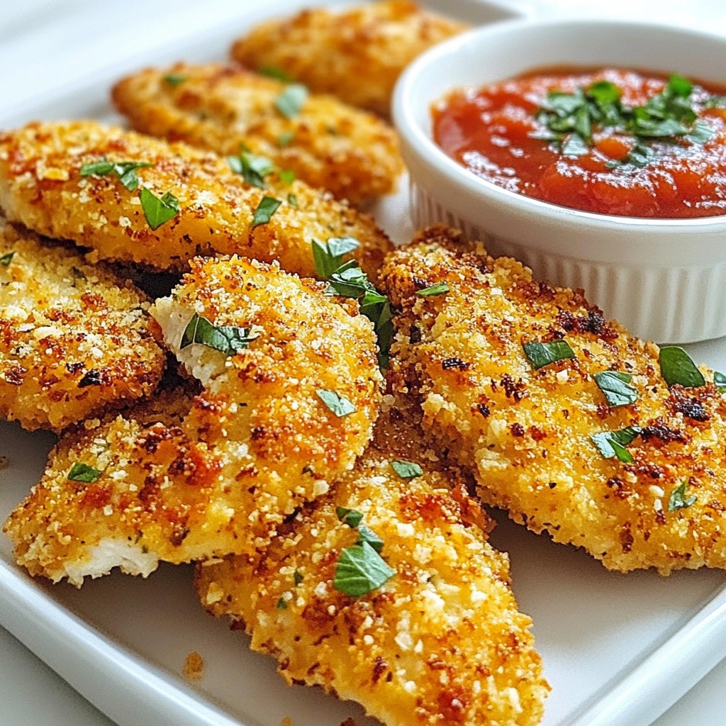 Parmesan Herb Crusted Chicken Tenders Simple Recipe