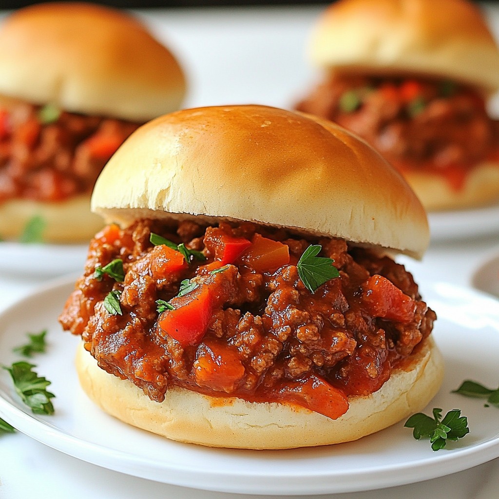 Tangy Ground Beef Sloppy Joes Flavorful and Easy Recipe