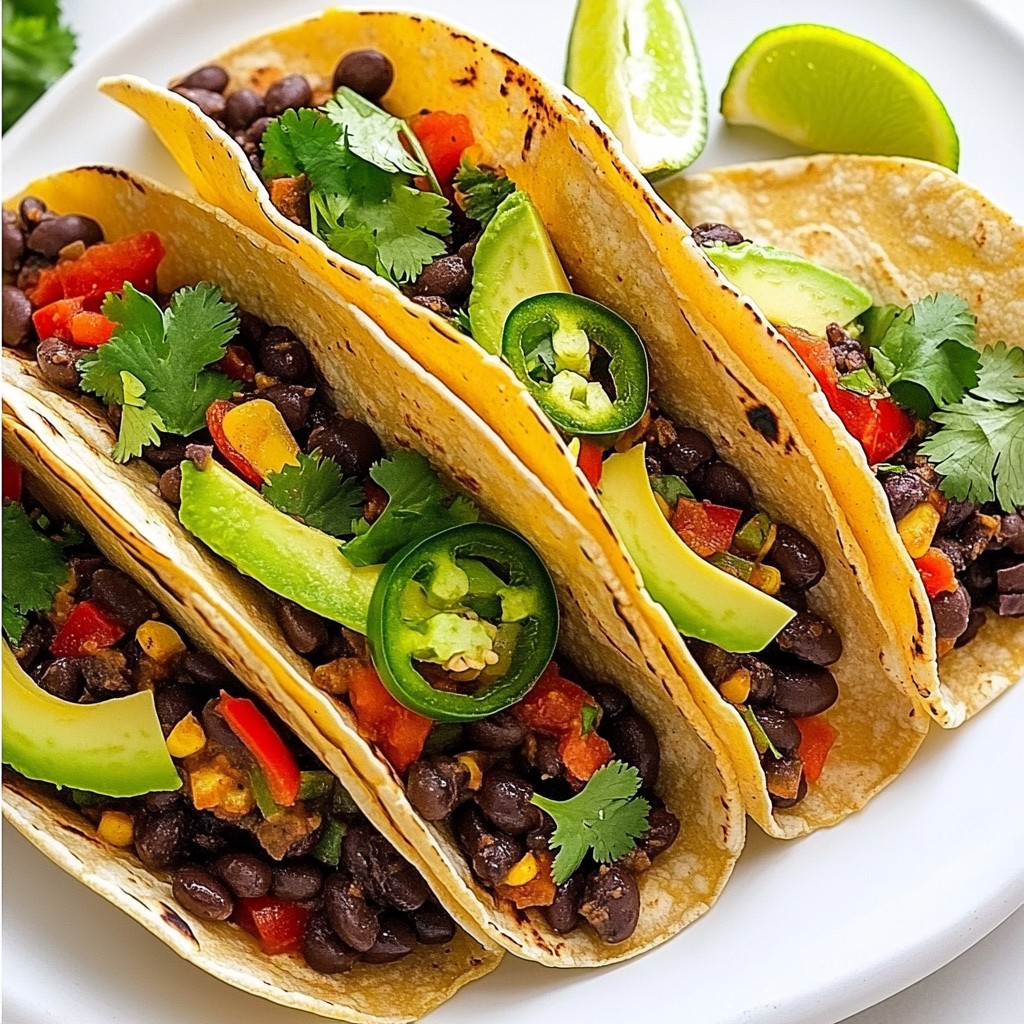 Spicy Black Bean Tacos Flavorful and Easy Recipe