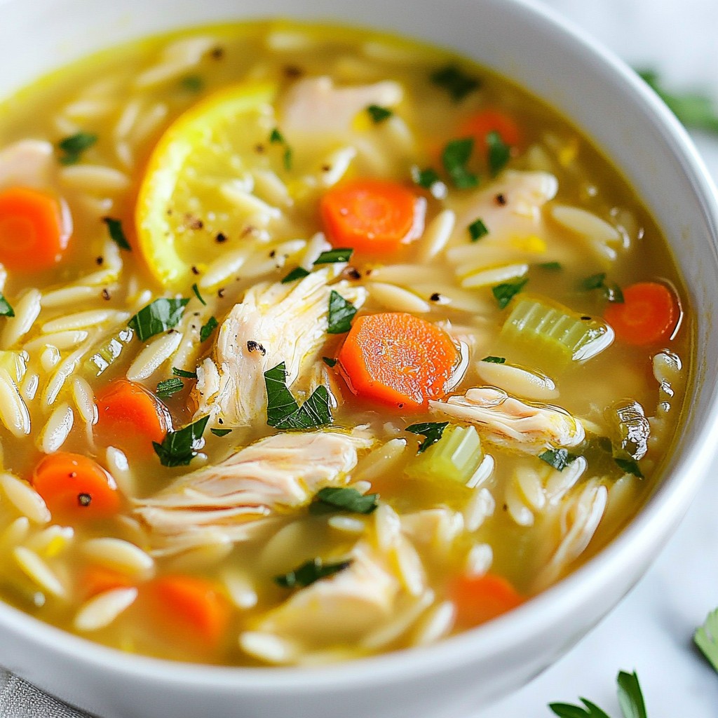 Greek Lemon Chicken Soup Delicious and Comforting Bowl
