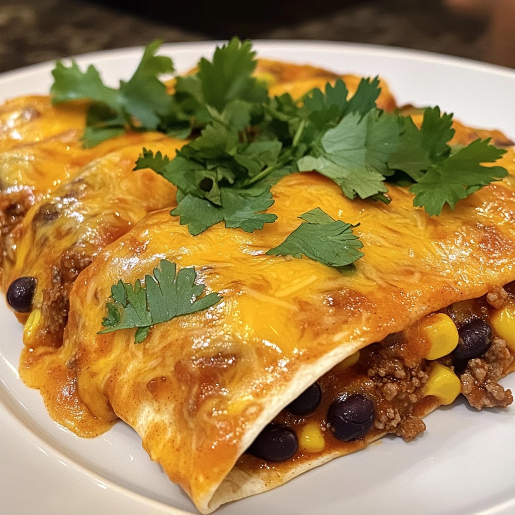 Affordable Ground Beef and Bean Burritos Delight