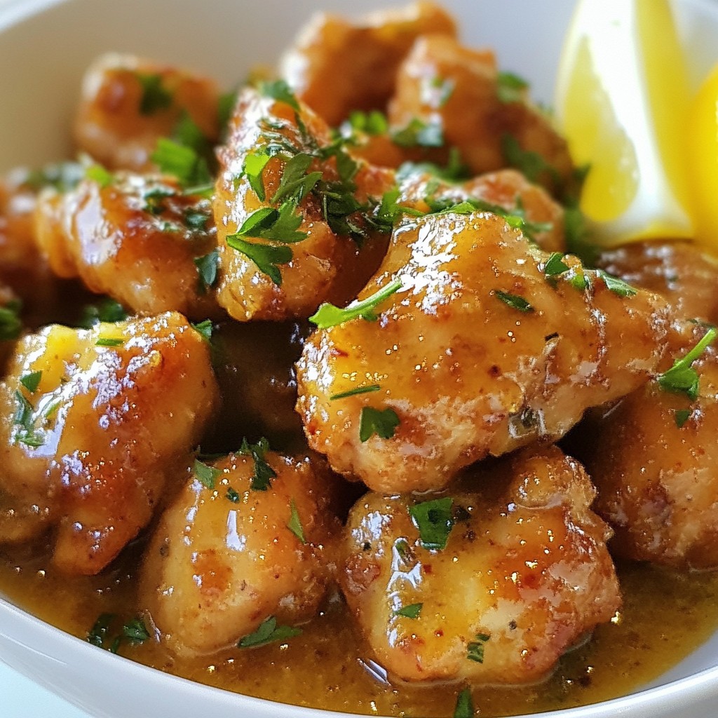 Garlic Butter Chicken Bites Tasty and Easy Recipe