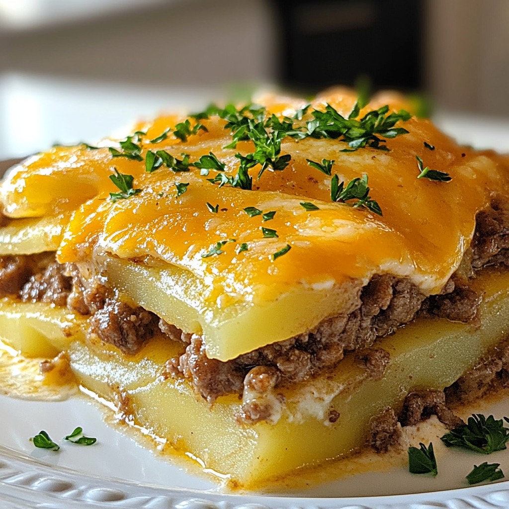 Layered Beef and Potato Casserole Simple Comfort Meal