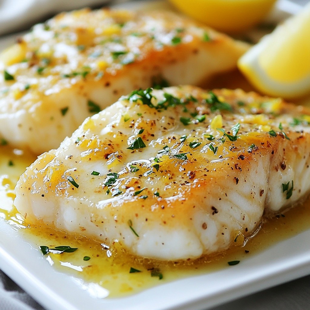 Lemon Garlic Butter Cod Flavorful and Easy Recipe