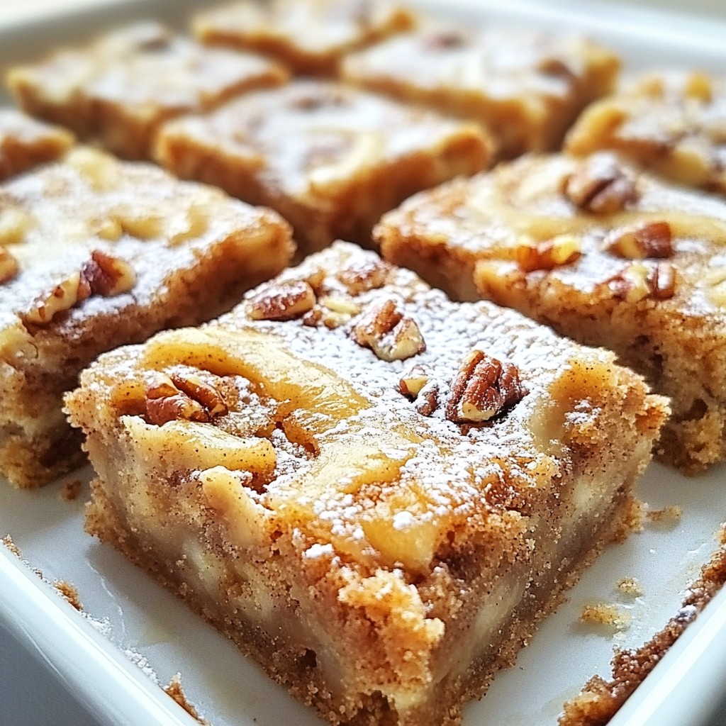 Cinnamon Roll Blondies Cozy and Delicious Treat