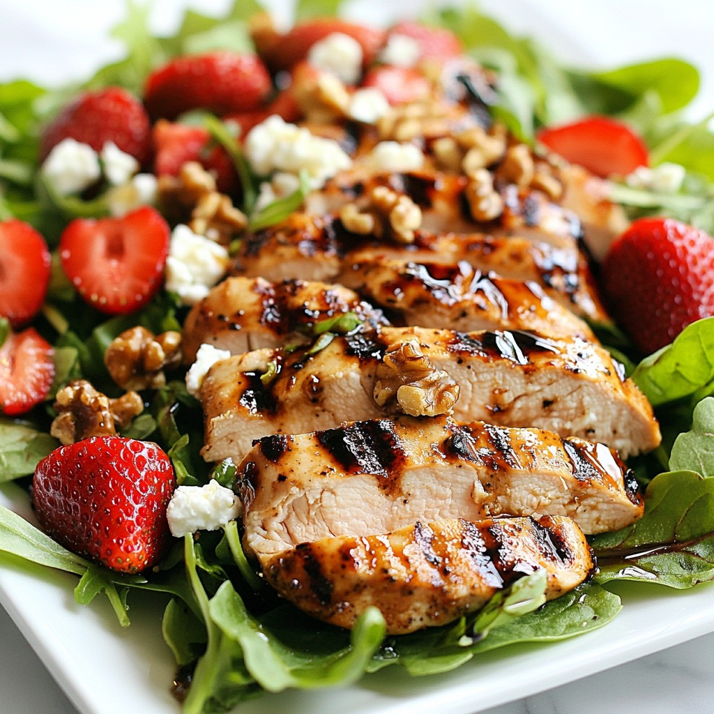 Balsamic Strawberry Chicken Salad Fresh and Easy Recipe