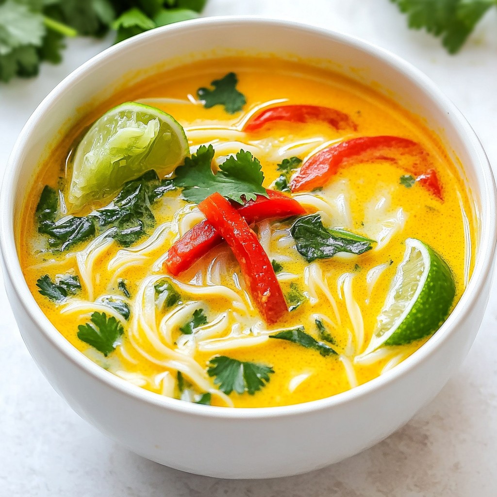 Coconut Curry Noodle Soup Flavorful Comfort Dish