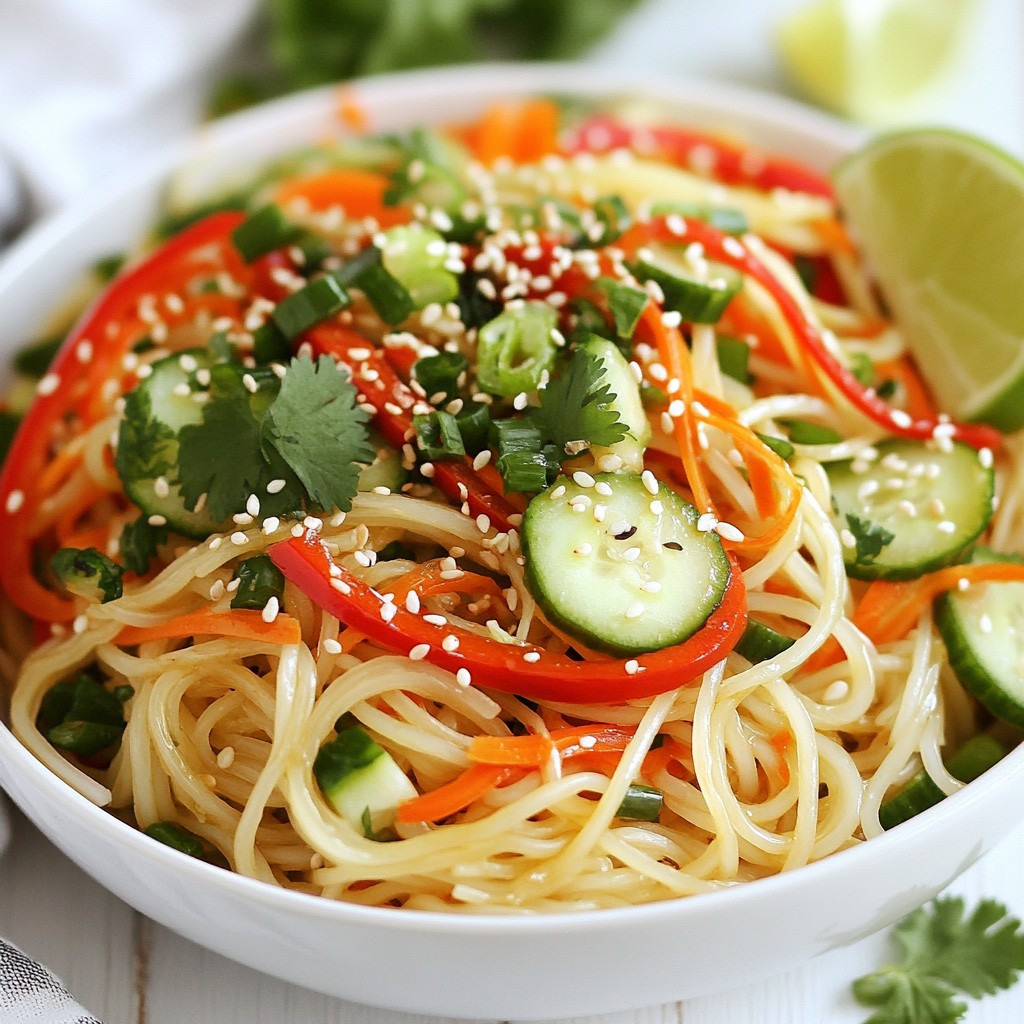 Sesame Ginger Noodle Salad Fresh and Flavorful Delight