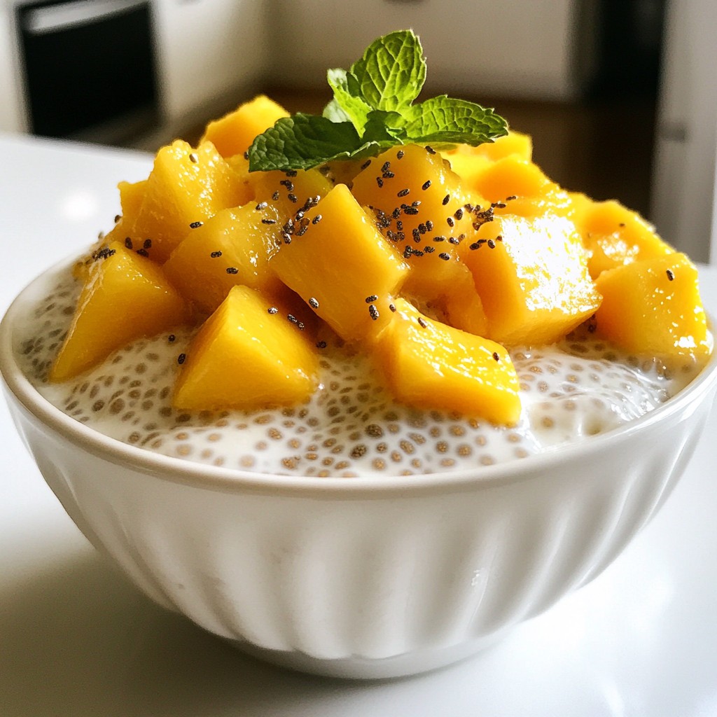Mango Coconut Chia Pudding Easy and Healthy Delight