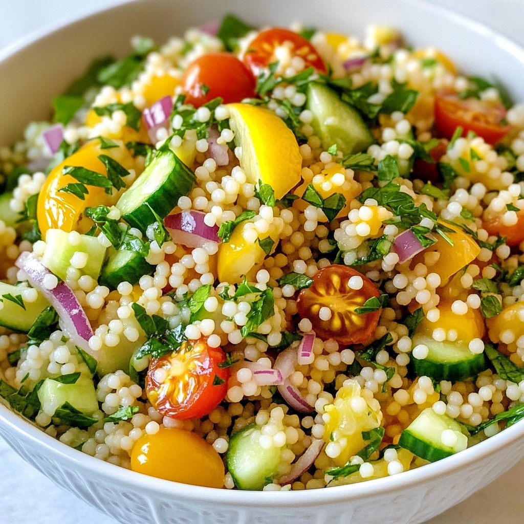 Lemon Herb Couscous Salad Fresh and Flavorful Dish