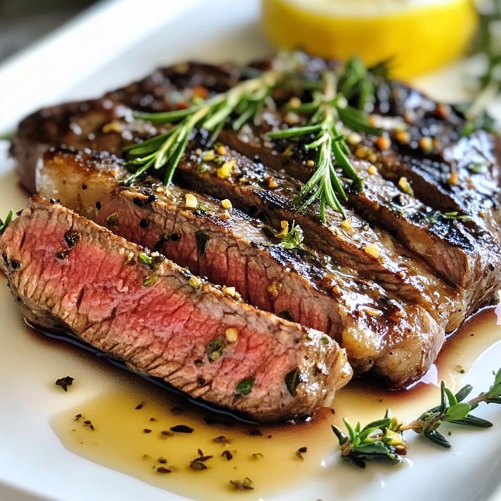 Garlic Herb Grilled Sirloin Steak Flavorful Delight