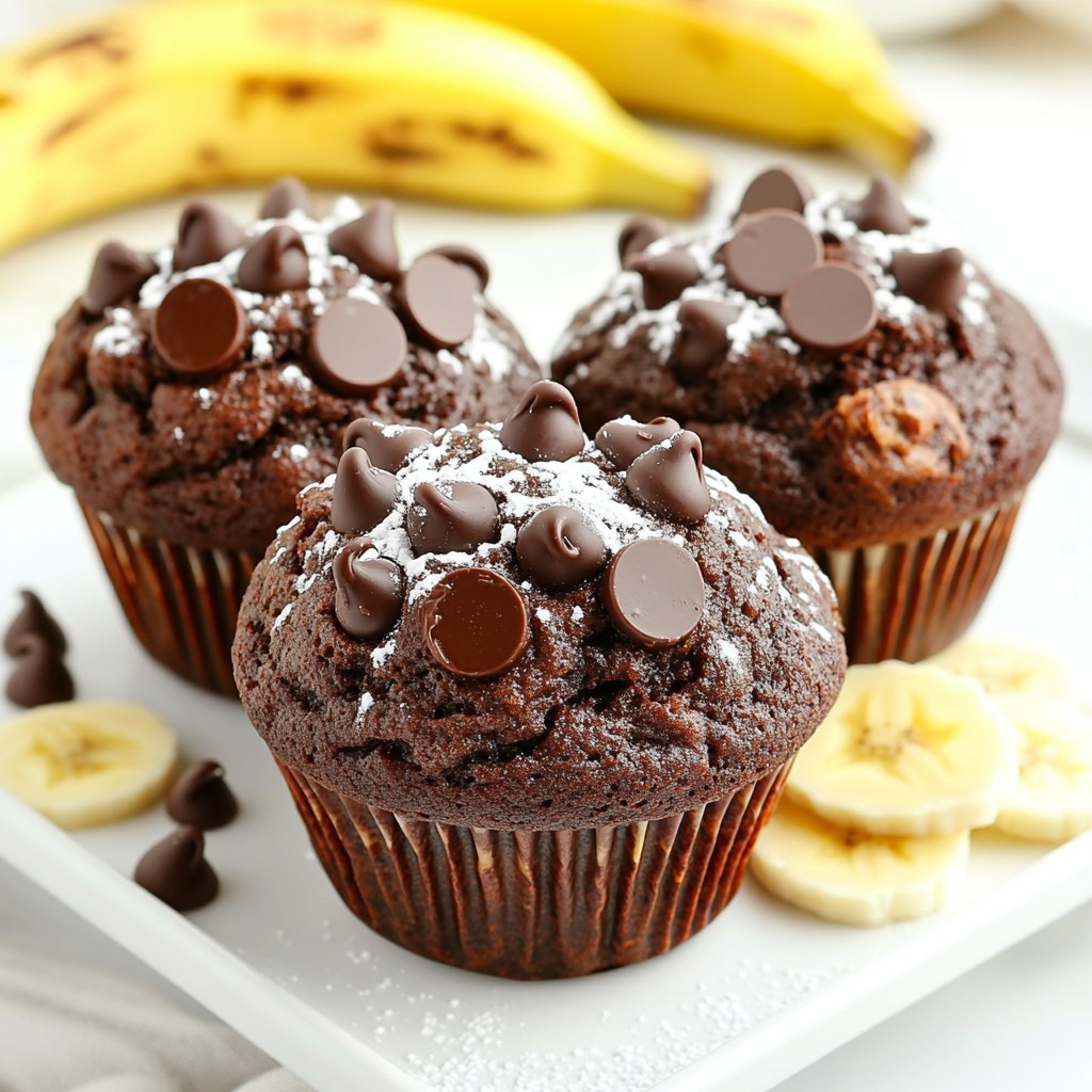 Double Chocolate Banana Muffins Simple and Tasty Treat