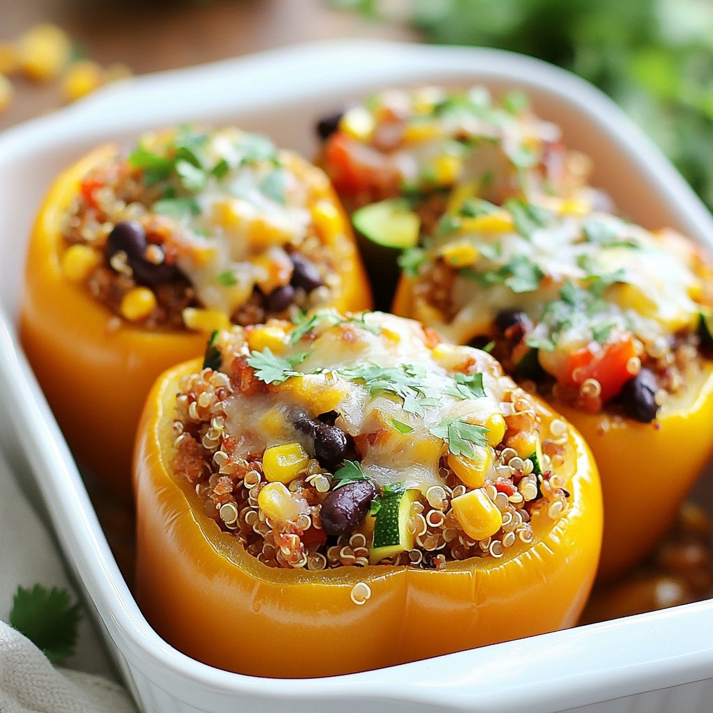 Veggie Stuffed Breakfast Peppers Flavorful and Healthy