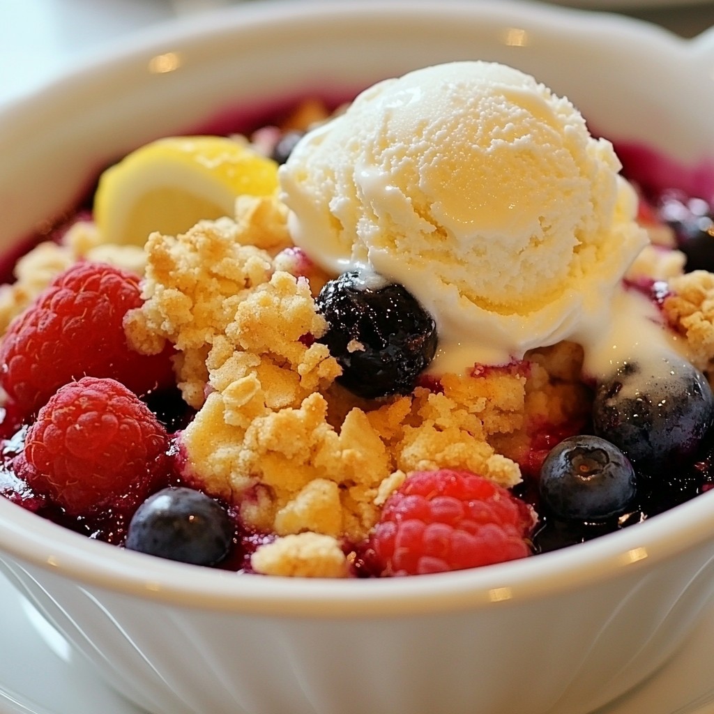 Mixed Berry Cobbler Delightful and Easy Dessert Recipe