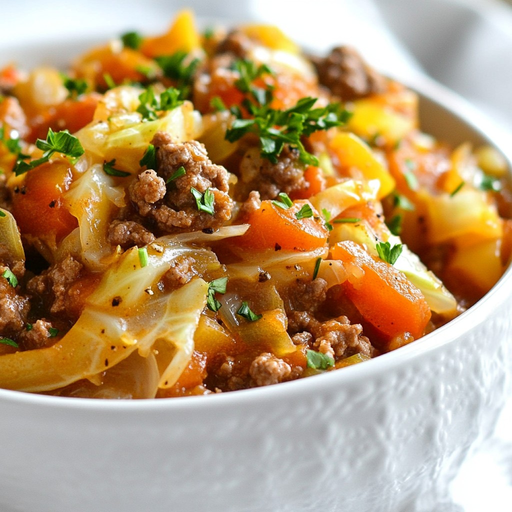 One-Pot Ground Beef and Cabbage Soup Recipe Guide