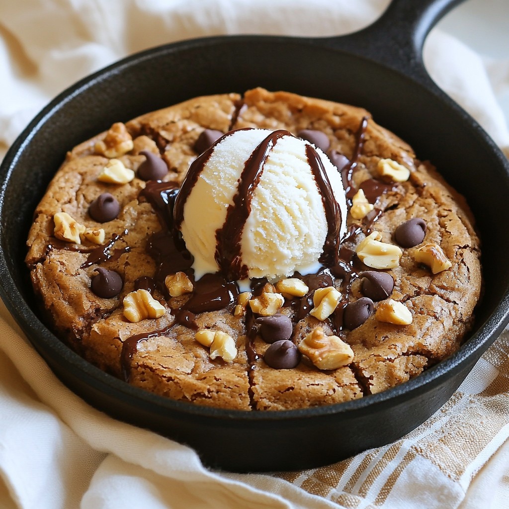 Chocolate Chip Blondie Skillet Delightful Treat