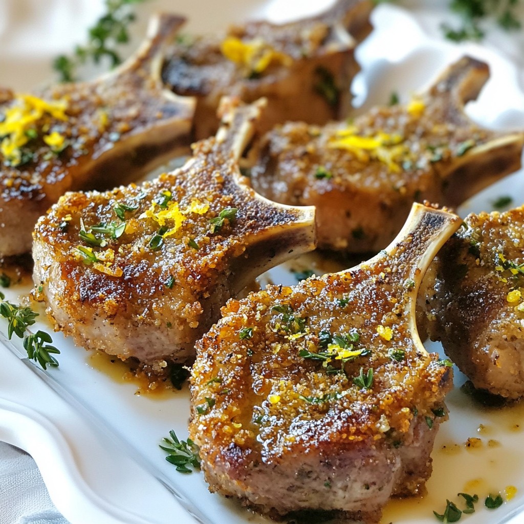 Parmesan Herb Crusted Lamb Chops Flavorful and Easy