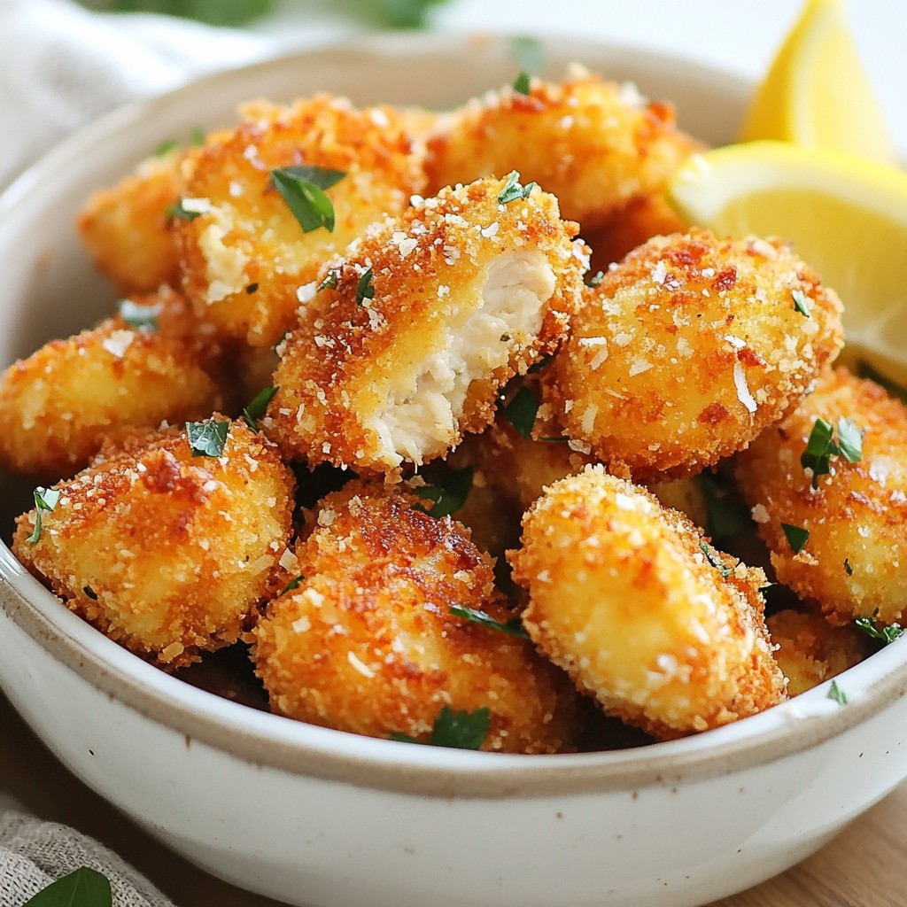 Parmesan Herb Crusted Chicken Nuggets Crunchy Delight
