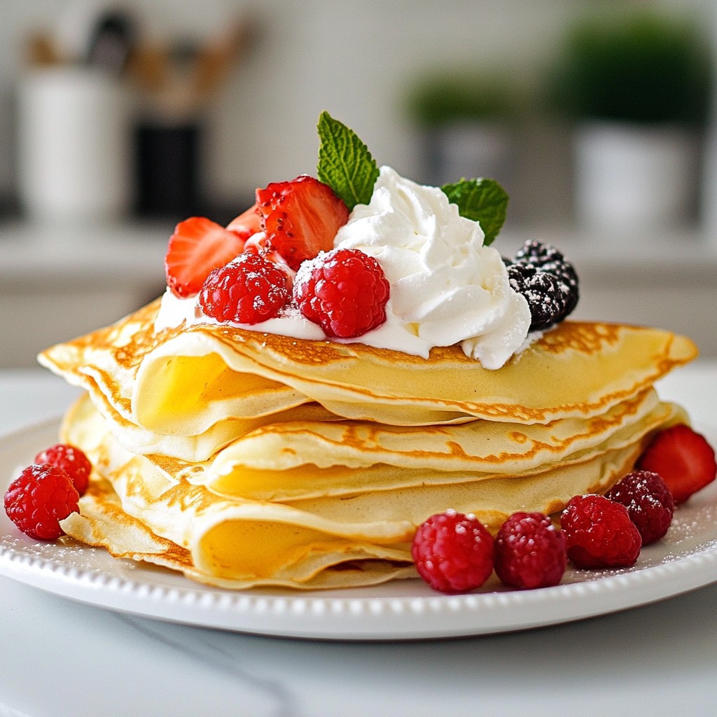Classic French Crêpes Simple and Flavorful Delight