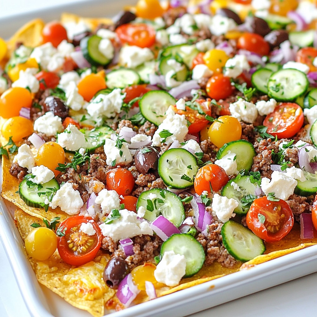 Loaded Greek Nachos Flavorful and Easy Recipe