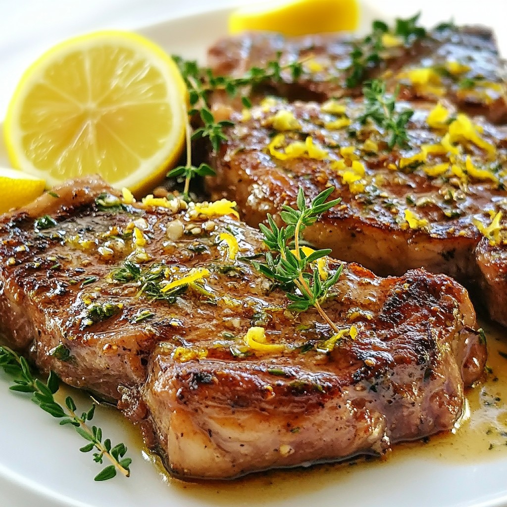 Lemon Garlic Butter Basted Ribeye Steak Delight