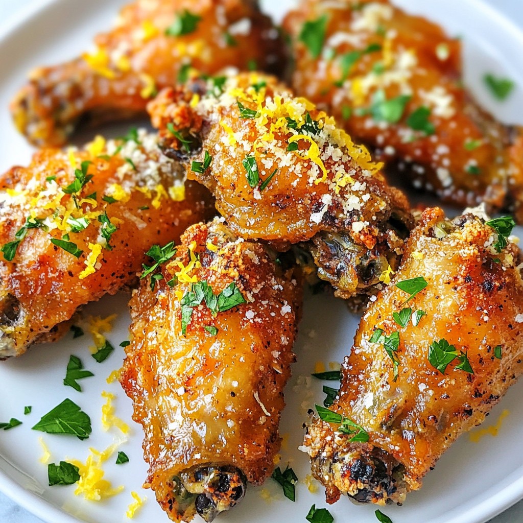 Oven Baked Garlic Parmesan Wings Tasty and Crispy Treat