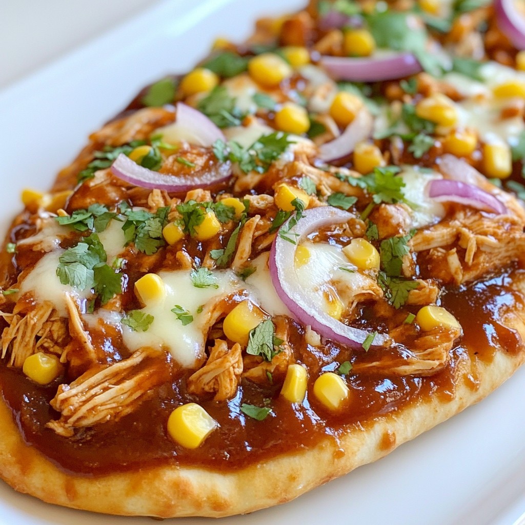 BBQ Chicken Flatbread Simple and Tasty Recipe
