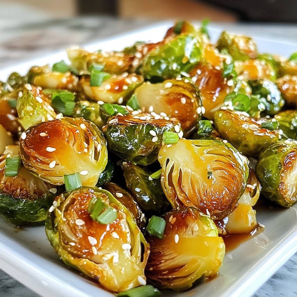 Honey Sriracha Brussels Sprouts Flavorful Roasted Dish